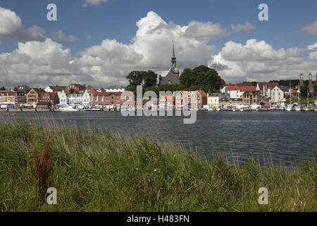 Germania SCHLESWIG-HOLSTEIN, regione angling, Kappeln in la tinca, Foto Stock