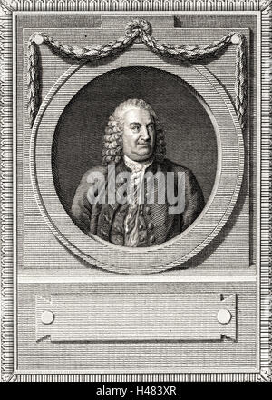 Albrecht von Haller (1708-1777), Swiss Medico e scienziato Foto Stock