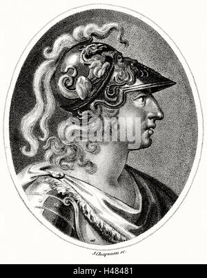 Alessandro il Grande (Alexander III di Macedon) 356-323 A.C. Foto Stock