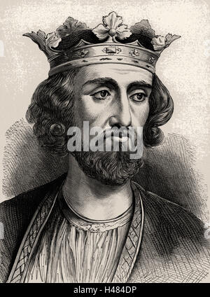 Edward I (1239-1307), re d'Inghilterra dal 1272. Conosciuto come Edward Longshanks Foto Stock