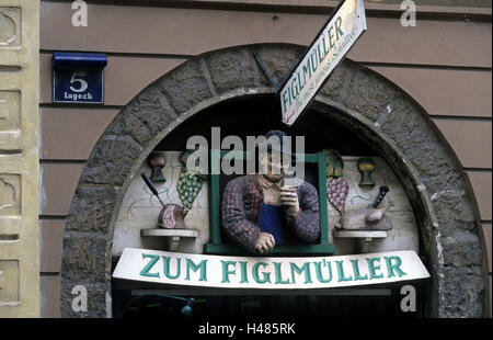 Austria, Vienna, Bäckerstrasse, all'Figlmüller, Foto Stock