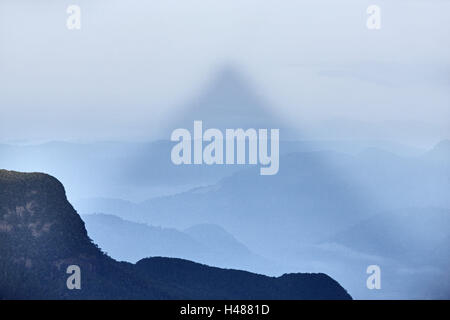 Sri Lanka, montagne, ombra Foto Stock