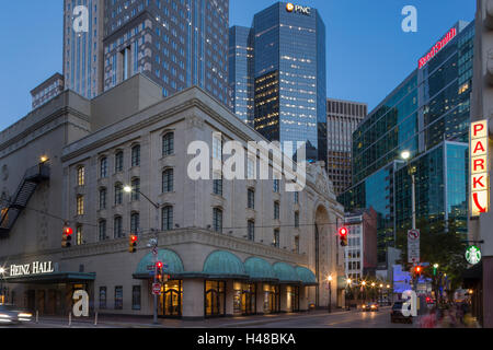 HEINZ HALL distretto culturale centro di Pittsburgh Pennsylvania USA Foto Stock