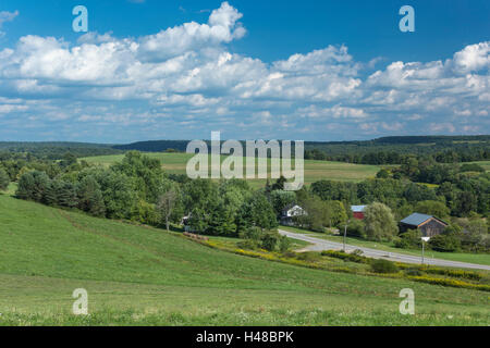 Estate terreni agricoli rurali paesaggio Jefferson county PENNSYLVANIA USA Foto Stock