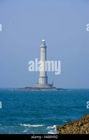 Faro, Cap La Hague, Goury, Auderville, Cotentin, alcuni, bass in Normandia, Francia, Foto Stock