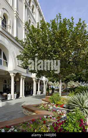 Piacere quarto 'Al Qasba', emirato Sharjah Emirati Arabi Uniti, Penisola Arabica, Medio Oriente, Asia Foto Stock