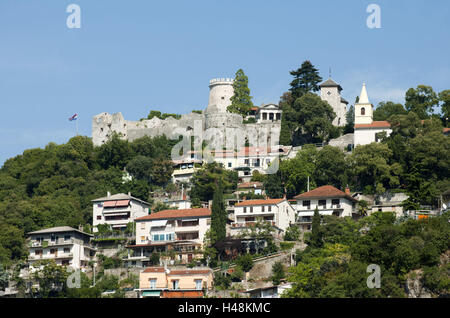 Croazia, Rijeka, castello di Trsat, Foto Stock