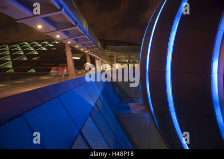 Egitto, Alessandria, planetario in Bibliotheca Alexandrina, in serata, Foto Stock