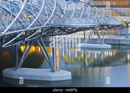 Ponte di elica, Marina Bay sabbia, Singapore, Foto Stock