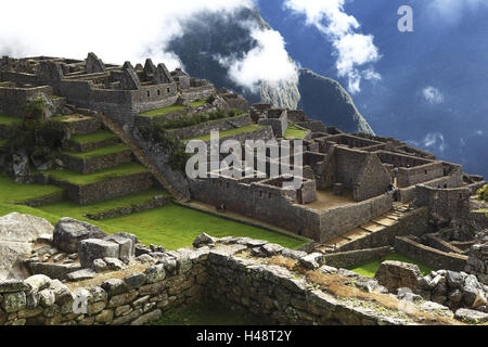 Il Perù, Machu Picchu, Nuovo7meraviglie del mondo, Foto Stock