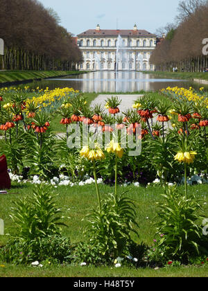 In Germania, in Baviera, crema di tinca home, nuovo castello con blocco canale, Foto Stock