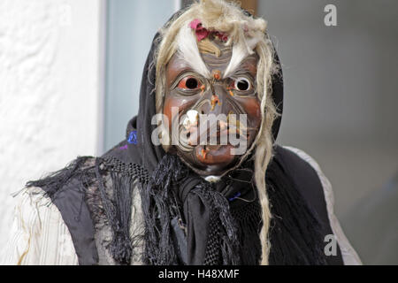 Sfilata di Carnevale, maschera, medium close-up, Foto Stock