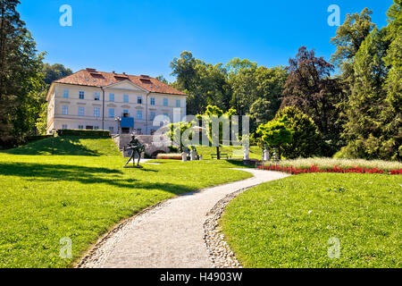 Tivoli parco paesaggio a Lubiana, cuore verde della capitale della Slovenia Foto Stock