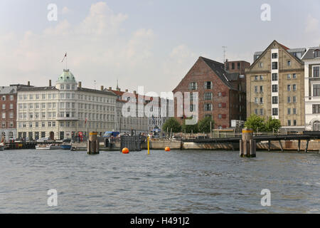 Danimarca, Copenaghen, Città Vecchia, Nyhavn, porta ingresso, 71 Nyhavn Hotel, Foto Stock