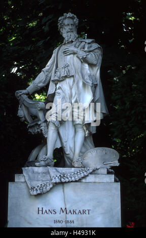 Austria, Vienna, il parco cittadino, monumento Hans Makart, pittore austriaco e la decorazione artista, Foto Stock