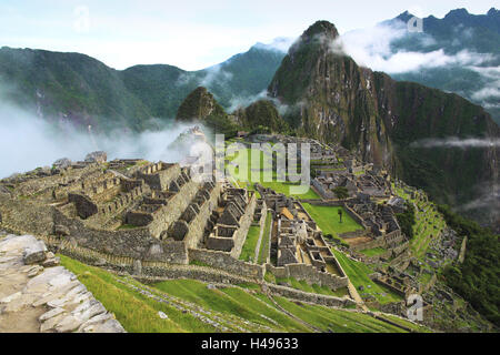 Il Perù, Machu Picchu, 7 meraviglie del mondo dell'età moderna, Foto Stock