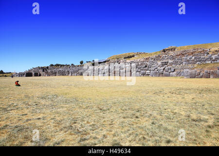 Il Perù, Cusco Sacsayhuaman, Foto Stock