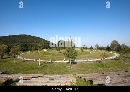 Austria, Vienna, Bosco Viennese, albero della vita cerchio nel cielo, Foto Stock