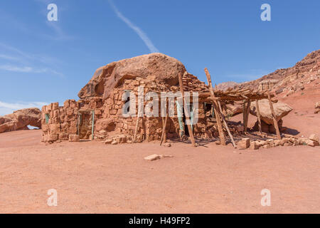 Casa in pietra vicino a Vermillion Cliffs, Arizona Foto Stock
