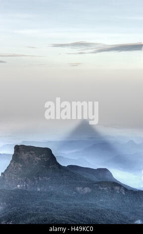 Sri Lanka, montagne, ombra Foto Stock