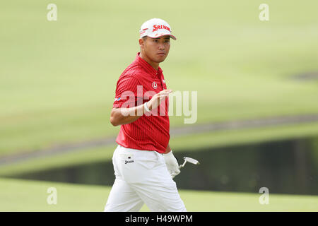 Sayama Golf Club, Saitama, Giappone. Xiv oct, 2016. Hideki Matsuyama, 14 ottobre 2016 - Golf : Giappone Open Golf Championship 2016 a Sayama Golf Club, Saitama, Giappone. Credito: NipponNews.net/AFLO/Alamy Live News Foto Stock