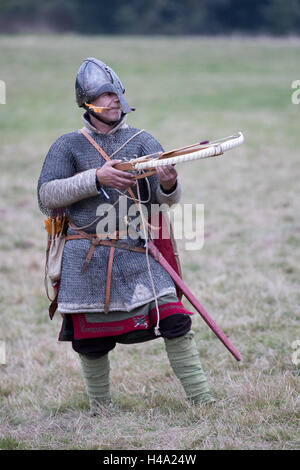 La battaglia, Inghilterra. 14 ottobre 2016, Hastings 950th anniversario preparazione,s per una serie di avvenimenti che segnano il 950th della battaglia di Hastings. Credito: Jason Richardson / Alamy Live News Foto Stock