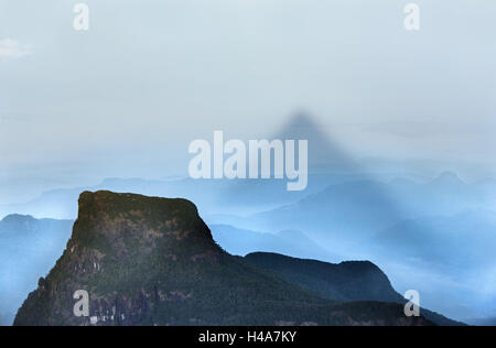 Sri Lanka, montagne, ombra Foto Stock