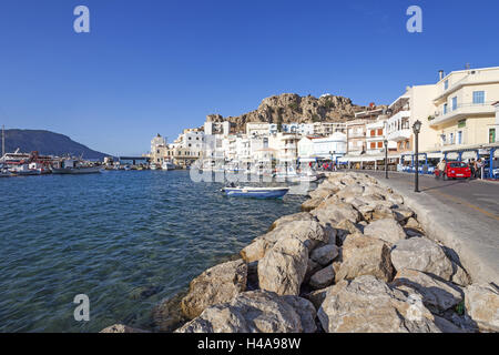 Grecia KARPATHOS, pesca barche nel porto di Pigadia, Foto Stock