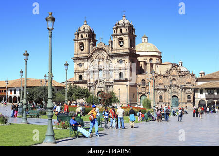 Cusco, Perù, Plaza de Armas, Foto Stock