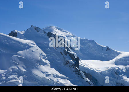 Montblanc, Chamonix-Mont-Blanc, Foto Stock