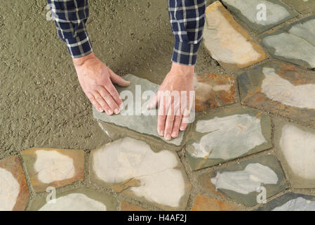 Edificio di costruzione a guscio, Trass, laici, man mano Foto Stock