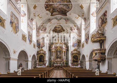 In Germania, in Baviera, Bassa Baviera, Inn, Neuhaus am Inn, distretto Vornbach, chiesa abbaziale Vornbach, Foto Stock