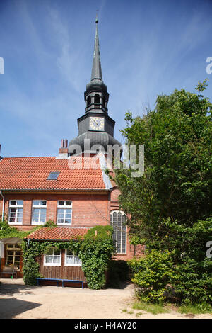 Germania, Bassa Sassonia, Stade, chiesa St Cosmae et Damiani Foto Stock