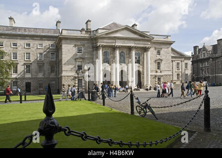 Irlanda, Dublino Trinity College, Regent House, ingresso, studente, Foto Stock