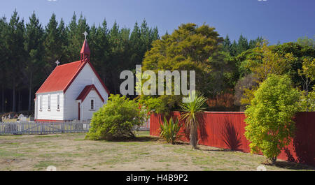 Cappella presso la statale numero 1, Lago Taupo, Waikato, Isola del nord, Nuova Zelanda Foto Stock