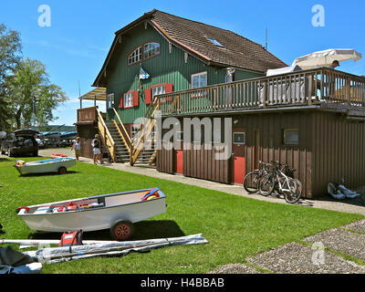 In Germania, in Baviera, area Fünfseenland, al lago worthsee Foto Stock