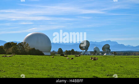 In Germania, in Baviera, Raisting Foto Stock