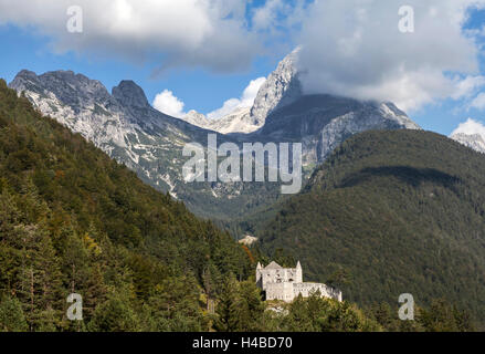 Fortezza dalla I Guerra Mondiale nelle Alpi Giulie Foto Stock