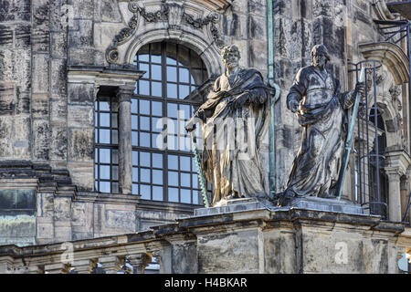 In Germania, in Sassonia, Dresda, Hofkirche (cappella della corte), statue, Foto Stock