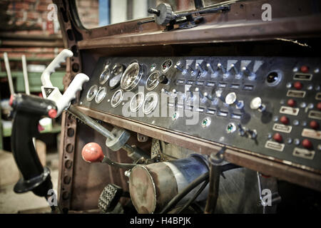 Hot-Rod, Rat-Rod, l'auto-costruito con aereo motore radiale Foto Stock