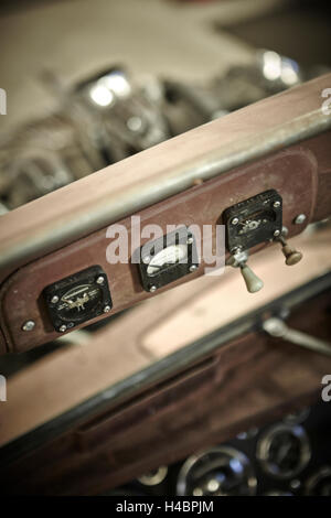 Hot-Rod, Rat-Rod, l'auto-costruito con aereo motore radiale Foto Stock