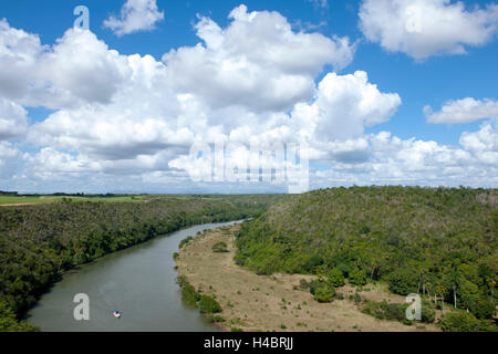 Repubblica Dominicana, La Romana, Casa del Campo, Altos de Chavon, Rio Chavon Foto Stock