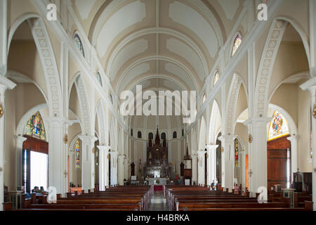 Repubblica Dominicana, est, San Pedro de Macoris, la chiesa neogotica di San Pedro Apostol Foto Stock