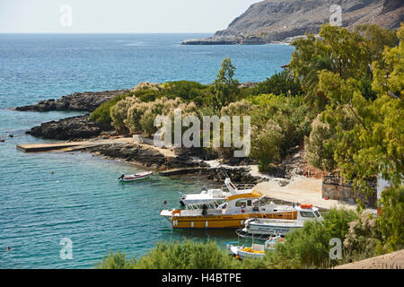 Creta, Finix Bay sulla costa sud Foto Stock