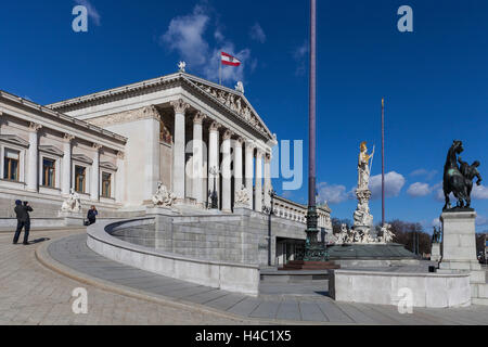 Il Parlamento di Vienna in Austria, Europa Foto Stock