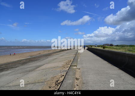 Regno Unito, Merseyside, Wirral, Wallasey Embankment Foto Stock