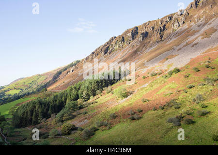 Craig Cwmrhwyddfor roccia nei pressi di Minffordd, Snowdonia National Park, North Wales, Regno Unito Foto Stock