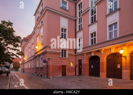 Autunno alba a Wroclaw old town, Bassa Slesia, Polonia. Foto Stock
