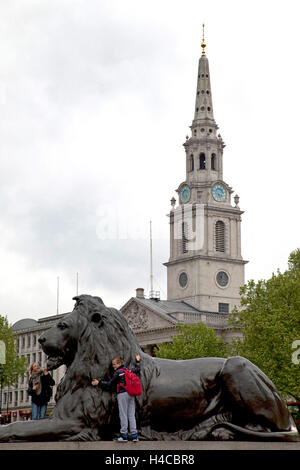 Lion mane, San arte, di scultura Foto Stock