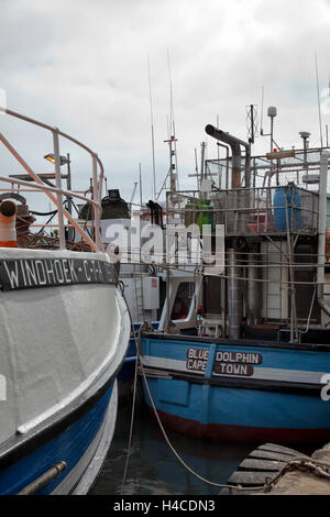 Barche da pesca sul Cape Town Porto Foto Stock